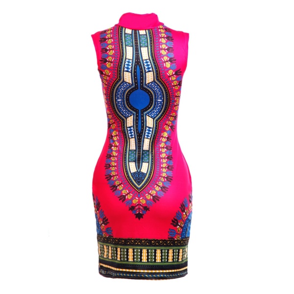 Robe Dashiki Moulante Coupe Cintrée aux Hanches 2