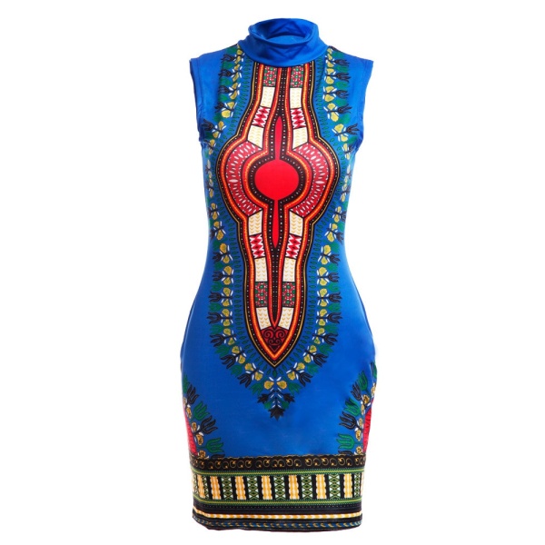 Robe Dashiki Moulante Coupe Cintrée aux Hanches 6