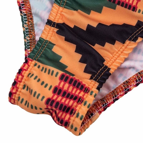 Maillot de bain africain une pièce imprimé afro tribal 5