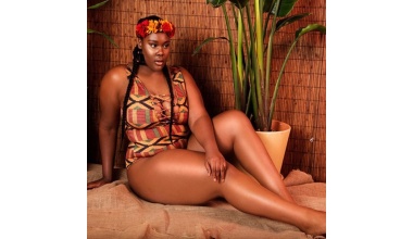 Maillot de bain africain une pièce imprimé afro tribal 2