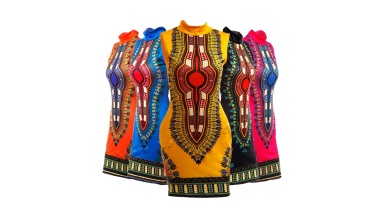 Robe Dashiki Moulante Coupe Cintrée aux Hanches 1