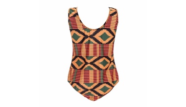 Maillot de bain africain une pièce imprimé afro tribal 2