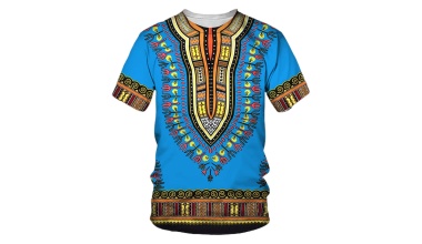 T-shirt Dashiki, Manches courtes 1