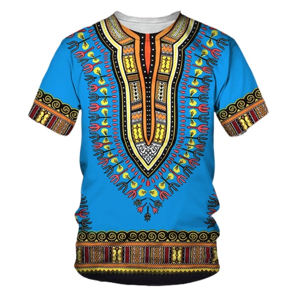 T-shirt Dashiki, Manches courtes 3