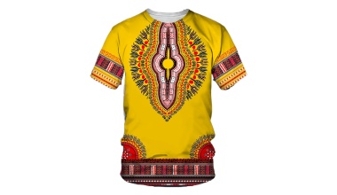 T-shirt Dashiki, Manches courtes 1