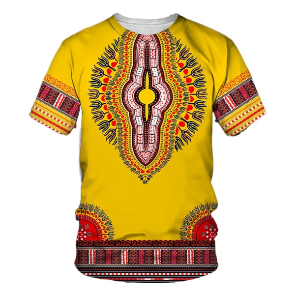 T-shirt Dashiki, Manches courtes 6