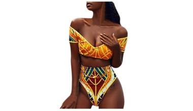 Maillot de bain bandeau épaules dénudés bas Taille haute 4