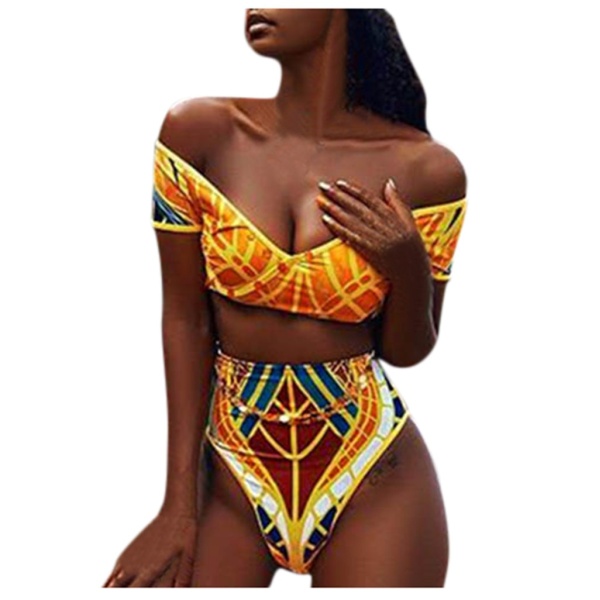 Maillot de bain bandeau épaules dénudés bas Taille haute 6