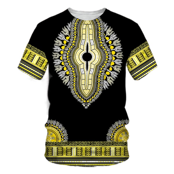 T-shirt Dashiki, Manches courtes 4