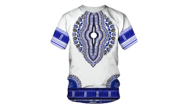 T-shirt Dashiki, Manches courtes 1