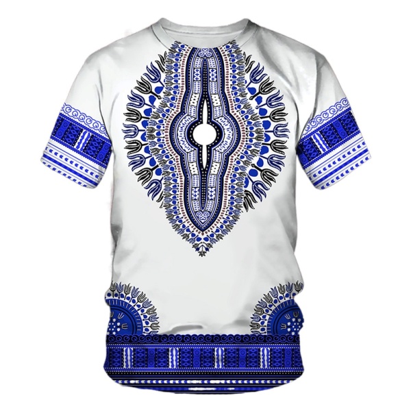 T-shirt Dashiki, Manches courtes 5