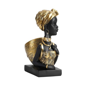 Statue de femme de Style Vintage avec panier au dos 1