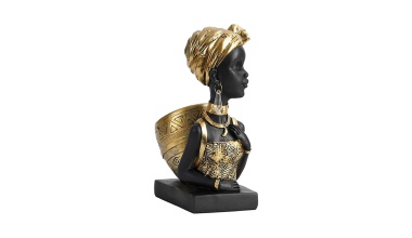 Statue de femme de Style Vintage avec panier au dos 1