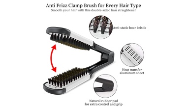 Brosse-Lissante-Cheveux-AISEELY-Brosse-Lisseur-Cheveux-Crepus-a-Poils-de-Sanglier-Peigne-a-Cheveux-Outils-de-Coiffage-pour-Brosse-Cheveux-Saine-Lisser-les-FrisottisNoire-0