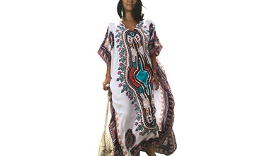 Bsubseach-Caftan-Femme-Robe-de-Plage-Grande-Taille-Manches-Courtes-Kaftan-Longue-Tunique-Djellaba-Holiday-Wear-Casualwear-0