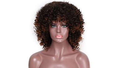 ColorfulPanda-Perruque-Afro-Synthetique-Kinky-Curly-Perruque-pour-Femmes-Cheveux-Boucles-Marron-Fonce-avec-Frange-Marron-Mixte-Couleur-Blonde-Perruque-Courte-Africaine-pour-les-Femmes-Noires-0