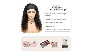 TNICE-Perruque-bandeau-cheveux-femme-bresilienne-bouclee-No-Lace-Front-Headband-Wigs-Perruques-de-cheveux-humains-pour-femmes-Femme-Noire-Couleur-Naturelle-150-Densite-12pouces-0