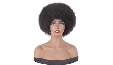 Xtrend-8-Pouces-Courtes-Afro-Crepus-Boucles-Perruques-Noir-Fluffy-Afro-Boucles-Cheveux-Synthetiques-Perruques-Resistant-A-La-Chaleur-Perruques-Doux-Bouncy-Curls-Cheveux-Perruques-Pour-Noires-1B-0