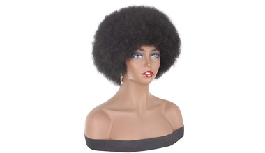 Xtrend-8-Pouces-Courtes-Afro-Crepus-Boucles-Perruques-Noir-Fluffy-Afro-Boucles-Cheveux-Synthetiques-Perruques-Resistant-A-La-Chaleur-Perruques-Doux-Bouncy-Curls-Cheveux-Perruques-Pour-Noires-1B-0